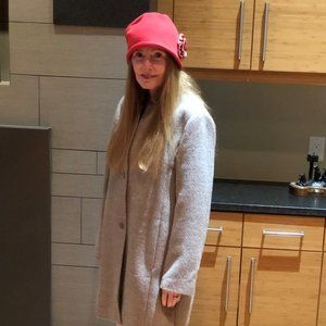 Camel colored and lined gorgeous Eileen Fisher coat size S/P